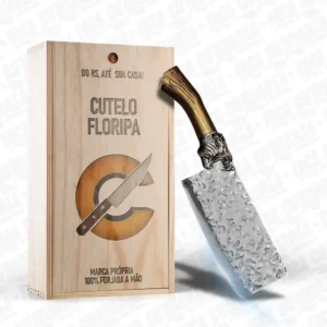 Cutelo Artesanal Floripa - Cutelaria Forjada À Mão + Garantia
