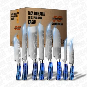 Kit Estrela Artesanal – Cutelaria Forjada Á Mão + Garantia