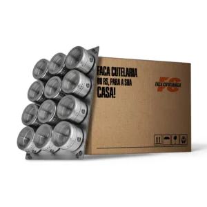 Porta Temperos de Aço Inóx Magnético